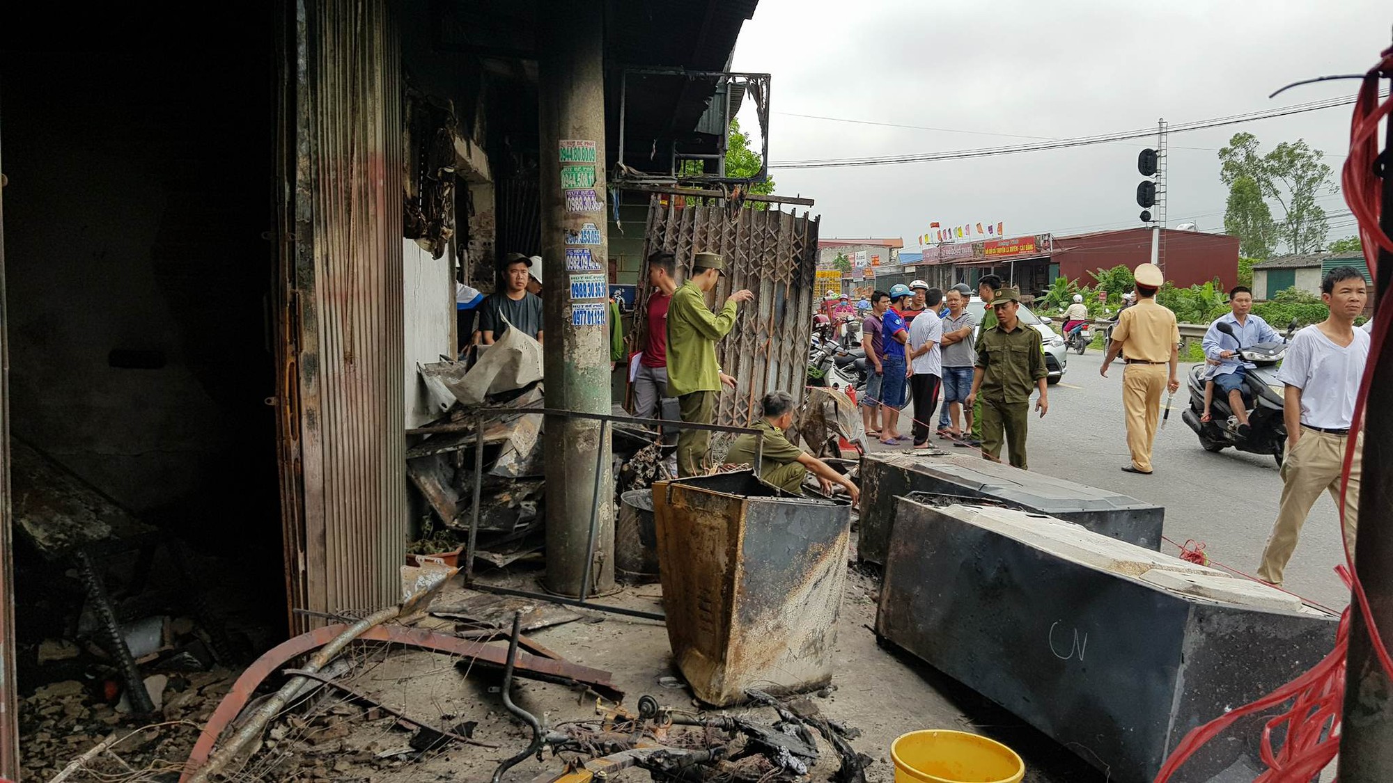 Hiện trường vụ cháy kinh hoàng khiến 3 mẹ con tử vong thương tâm